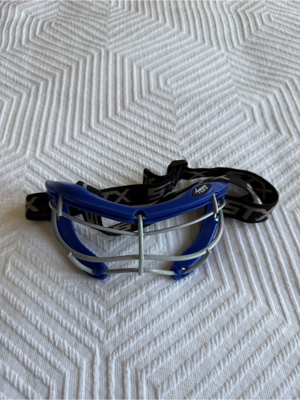 STX Blue Lacrosse Goggles / Protective Eyewear Adjustable Strap